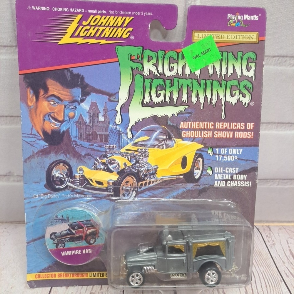 1997 Johnny Lightning Frightning Lightnings Gray Vampire Van Collector‎ Edition